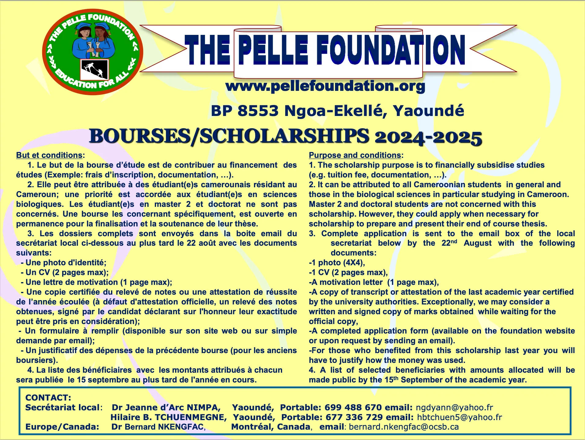 About the scholarships